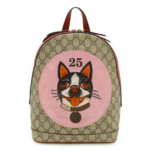 GUCCI Cream Leather Backpack main image 7